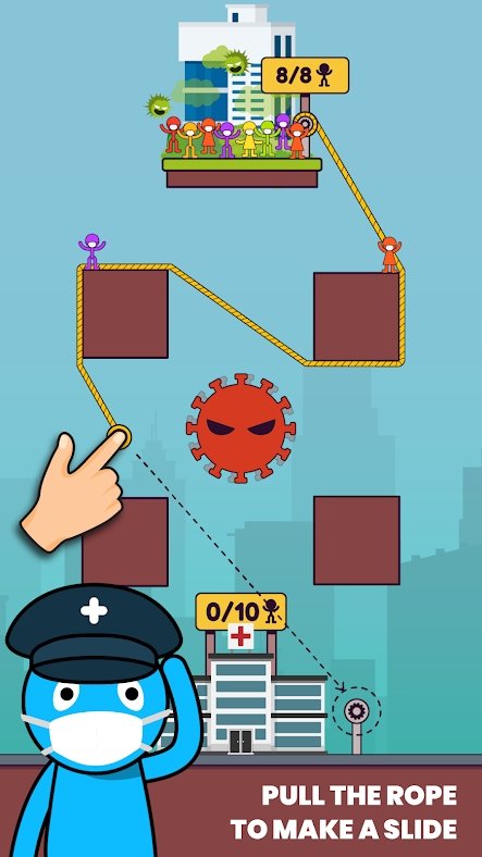 病毒攻击绳索救人(Virus Attack)