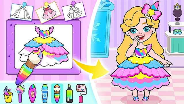 剪纸公主的梦幻城堡