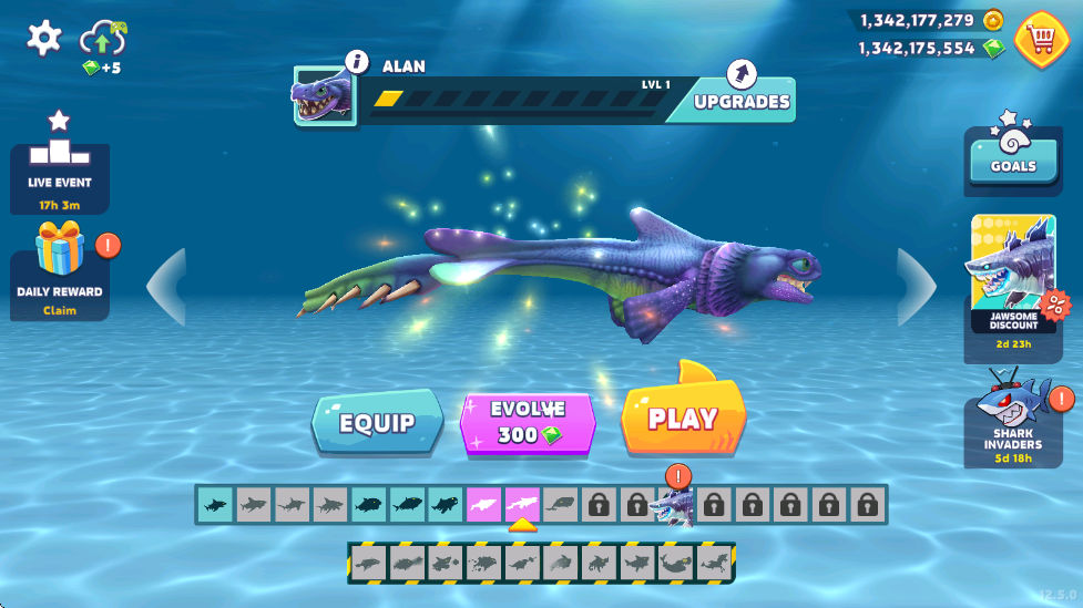 饥饿鲨进化无限金币无限钻石2026