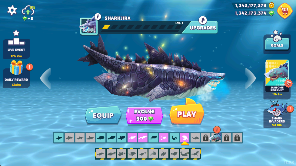 饥饿鲨进化无限金币无限钻石2026