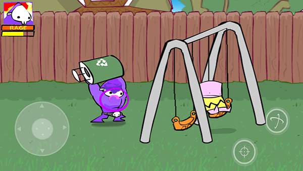 狂扁小朋友卡通人