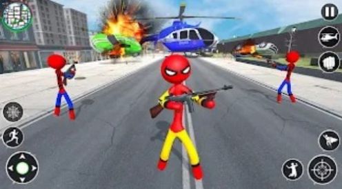 火柴人城市超级保卫者Stickman Rope Hero Superhero 火柴人城市超级保卫者Stickman Rope Hero Superhero