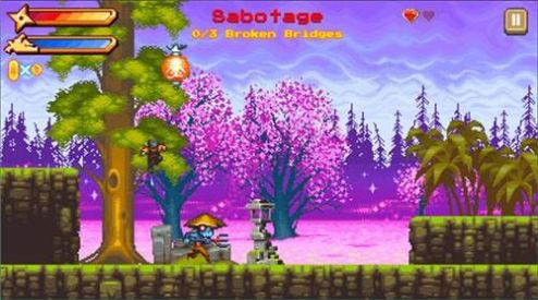 像素忍者跑酷游戏