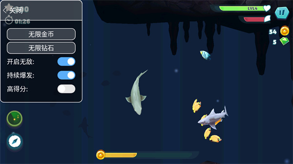 饥饿鲨进化下载无限钻石版哥斯拉